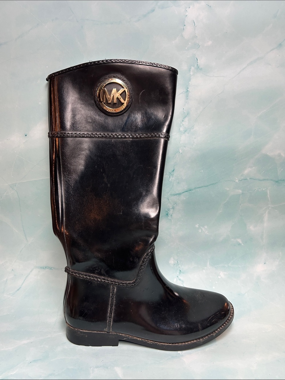 Michael Kors Black Rain Boot size 7